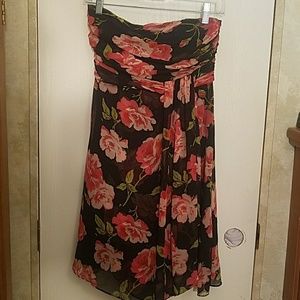The Limited Strapless Floral Dress Size 2